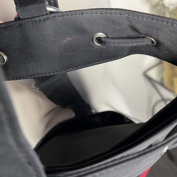 Rare Tommy Hilfiger Vintage Y2K 90s Clear Navy bucket Out Shoulder Sling Bag - Picture 7 of 9